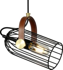 Lampa wisząca Italux Antoin retro czarny  (PND-2445-1-BK) 1