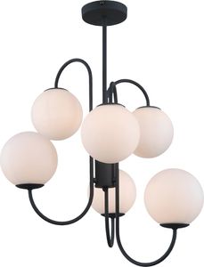 Lampa wisząca Italux Gela nowoczesna czarny  (PND-5500-6-BK) 1