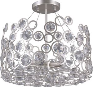 Lampa wisząca Italux Nardo glamour srebrny  (PNPL-33064-5-CH.S) 1