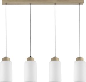 Lampa wisząca Spotlight Lampa sufitowa biała do jadalni Spotlight BOSCO z drewna dębowego 1720474 1