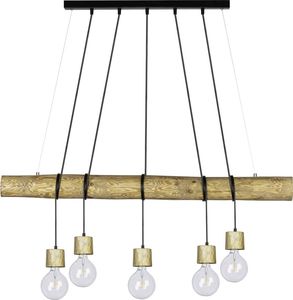Lampa wisząca Spotlight Lampa sufitowa brązowa Spotlight Trabo Pino z drewna 69315551 1