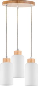 Lampa wisząca Spotlight Lampa sufitowa biała nad stół Spotlight BOSCO z drewna brzozowego 1720560 1