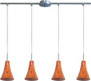 Lampa wisząca Candellux Lampa wisząca pomarańczowa do jadalni Candellux RUFI 34-14668 1