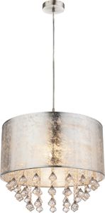 Lampa wisząca Globo Amy glamour srebrny  (15188H3) 1