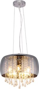 Lampa wisząca Globo KALLA glamour chrom  (15809H) 1