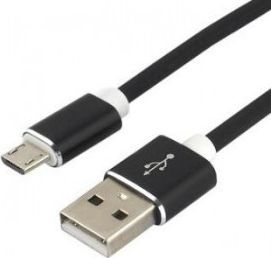 Kabel USB EverActive USB-A - microUSB 1.5 m Czarny (CBS-1.5MB) 1