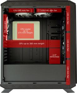 Obudowa LC-Power Gaming 801B Sera_X (LC-801B-ON) 10