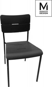 Modesto Design MODESTO krzesło RENE czarno-czarne - polipropylen, metal 1