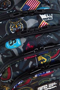 Coolpack Plecak szkolny Factor 29L Military Paches (C72193) 7