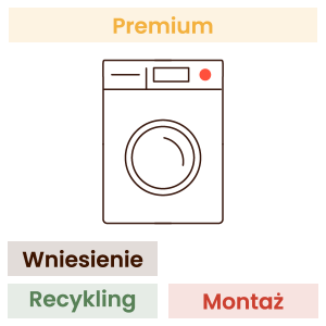Montaż pralki w zabudowie KOMFORT (wniesienie, demontaż starego urządzenia, wypoziomowanie, zdjęcie blokad, podłączenie, wyniesienie opakowań, recykling) 1