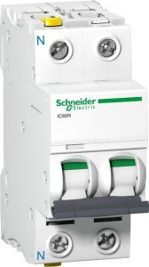 Schneider Electric Wyłącznik nadprądowy 1P+N C 0,5A 6kA AC iC60N-C0,5-1N A9F04670 1