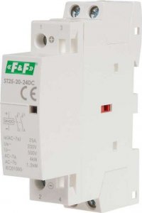 F&F Stycznik modułowy ST25-20-24DC 2NO 25A 24V DC na szynę DIN 3