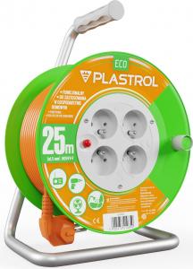 Plastrol przedłużacz bębnowy Standard Line 25m H05VV-F 3x1,5 4xGS 16A pomarańczowy (W-98948) 11