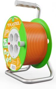 Plastrol przedłużacz bębnowy Standard Line 25m H05VV-F 3x1,5 4xGS 16A pomarańczowy (W-98948) 17