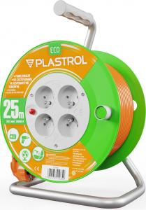 Plastrol przedłużacz bębnowy Standard Line 25m H05VV-F 3x1,5 4xGS 16A pomarańczowy (W-98948) 7