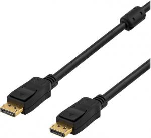 Kabel Deltaco DisplayPort - DisplayPort 1m czarny (DELTACO DisplayPort kabel - 1 m) 1