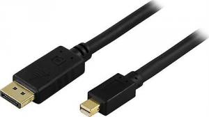 Kabel Deltaco DisplayPort Mini - DisplayPort 3m czarny (DELTACO DisplayPort kabel - 3 m) 1
