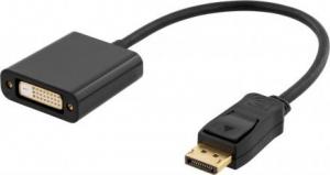 Adapter AV Deltaco DisplayPort - DVI-D 0.2m czarny (Deltaco DisplayPort til DVI-I - 0.2 m) 1