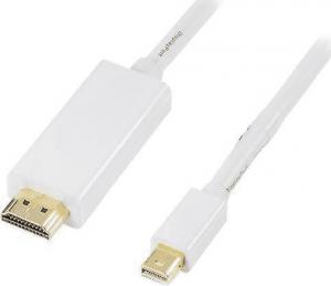 Kabel Deltaco DisplayPort Mini - HDMI 3m biały (DP-HDMI302) 1