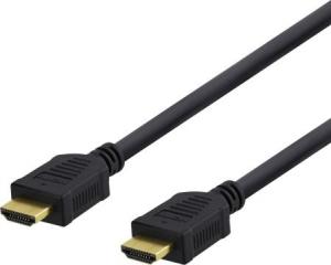 Kabel Deltaco HDMI - HDMI 2m czarny (DELTACO HDMI-1020D - HDMI med Ethernet) 1