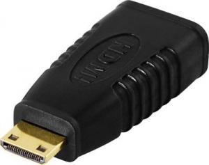 Adapter AV Deltaco HDMI Mini - HDMI czarny (Deltaco HDMI adapter - Mini HDMI Type C) 1