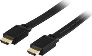 Kabel Deltaco HDMI - HDMI 0.5m czarny (HDMI-1005F) 1