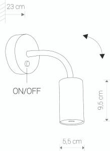 Kinkiet Nowodvorski Eye 1x10W  (9070) 2
