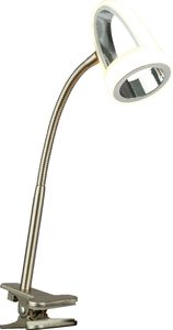 Lampka biurkowa Globo Lampa biurkowa chrom Globo RODRIK z klipsem LED 56006-1K 1