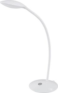 Lampka biurkowa EGLO Lampka na biurko biała Eglo Calpo 1 ledowa 93891 1