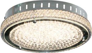 Lampa sufitowa Italux Plafon sufitowy metalowy chrom Italux Nino Round LED C98000Y-17W 1