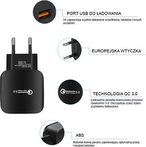 Ładowarka Tel1 1x USB-A 3 A 5