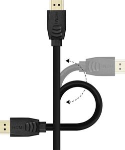 Kabel Agog HDMI- HDMI 2.0 1.5m czarny (X-01) 2