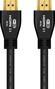 Kabel Agog HDMI - HDMI 2.1 0.5m czarny (X-87) 1