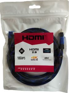 Kabel Agog HDMI - HDMI 2.0 3m niebieski (X-56) 4