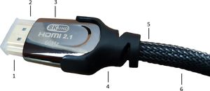 Kabel Agog HDMI - HDMI 0.5m czarny (X-88) 6