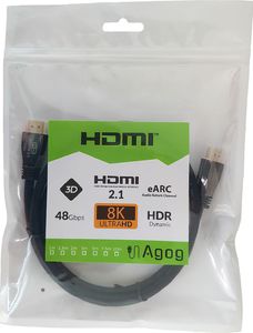Kabel Agog HDMI - HDMI 2.1 3m czarny (X-87) 8