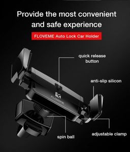Floveme Uchwyt do kratki na telefon uniwersalny z regulacją i zaciskiem floveme 7