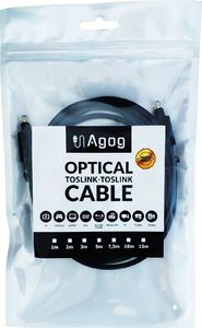 Agog Agog kabel przewód optyczny toslink T-T SPDIF digital Cyfrowy 5m 3