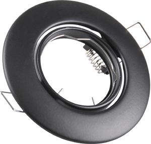 Polux Wpust podtynkowy okrągły czarny Polux OPIN 306364 1