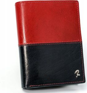 Rovicky Skórzany portfel męski ROVICKY pionowy ze skóry D1072-VT2 BLACK-RED 1