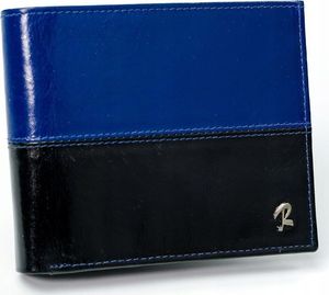 Rovicky ROVICKY klasyczny portfel męski skórzany RFID stop N01-VT2 BLACK-BLUE 1