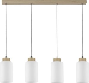 Lampa wisząca Spotlight Lampa wisząca biała nad stół Spotlight BOSCO z drewna brzozowego 1720460 1