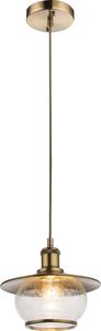 Lampa wisząca Globo NEVIS retro złoty  (69030) 1