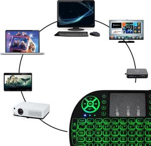 Klawiatura I8 mini Bezprzewodowa Czarna US (i8) 4