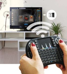 Klawiatura I8 mini Bezprzewodowa Czarna US (i8) 5