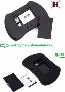 Klawiatura mini H9 Bezprzewodowa Czarna US (H9) 7