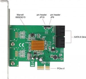 Kontroler Delock PCIe 2.0 x1 - 4x SATA III (90382) 4