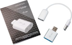 Adapter USB I-TEC USB - 3.5 minijack x2 Srebrny (U2AMETAL) 5