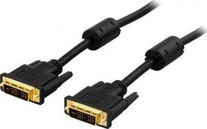 Kabel Deltaco DVI-D - DVI-D 10m czarny (DELTACO DVI-kabel - 10 m) 1