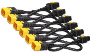 Kabel zasilający APC 6szt kabli C19-C20, 0,6m zabezp (AP8712S) 1